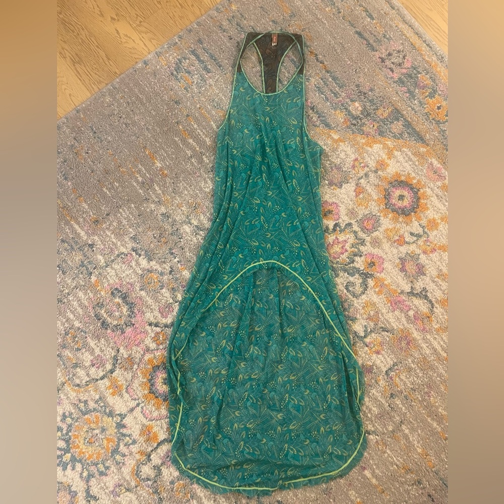 Maaji Teal and Green Backless Dress